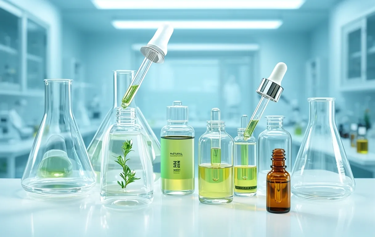 Gráfico de laboratorio botánico